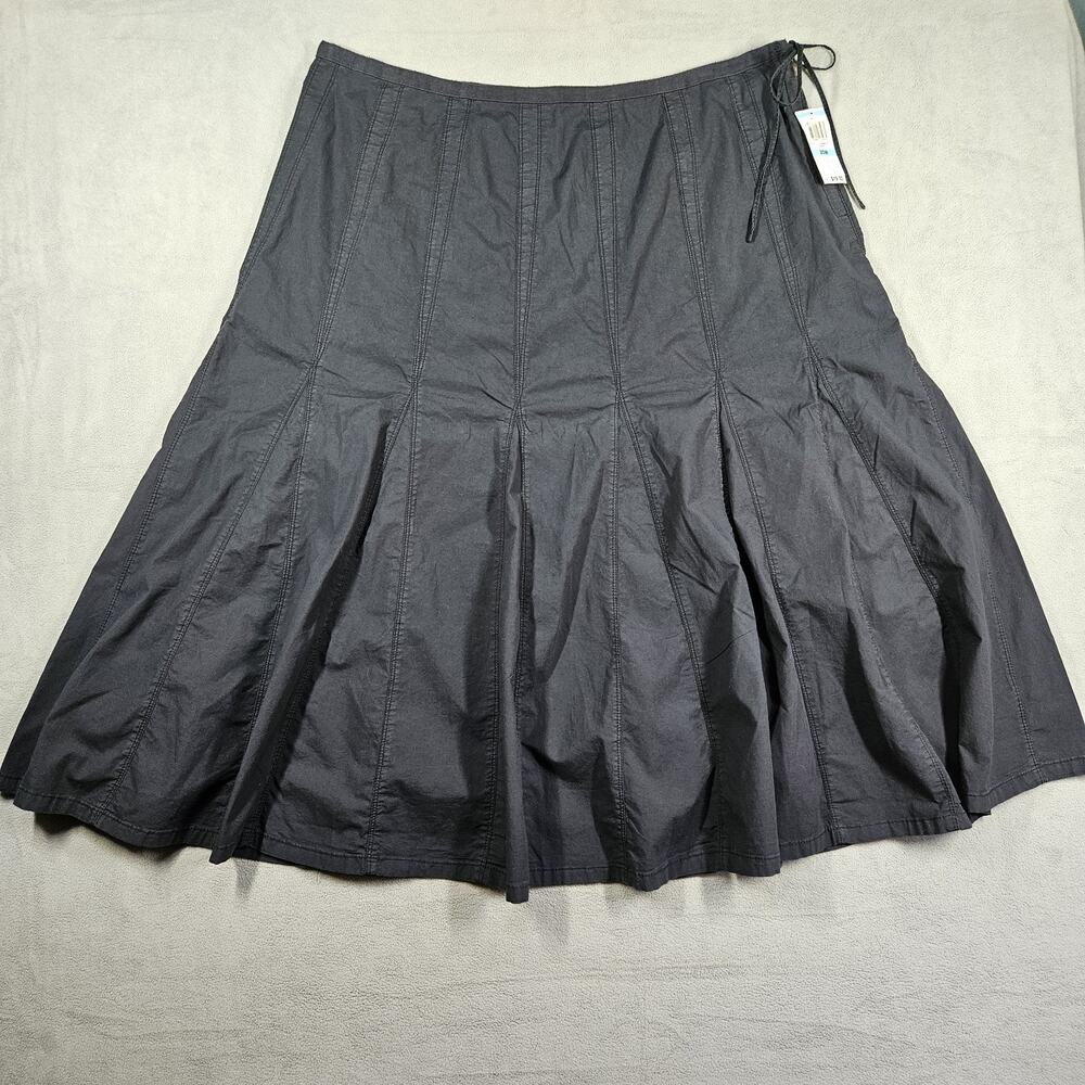 INC Skirt Size 20W Flare A Line Black Classic Minimalist Goth Western Church